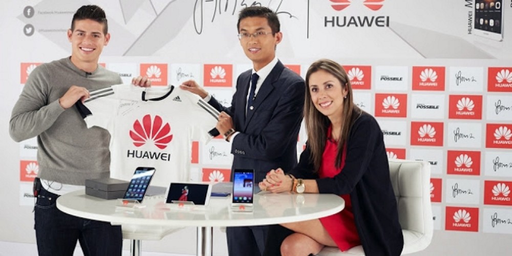 James Rodríguez es nuevo embajador de Huawei