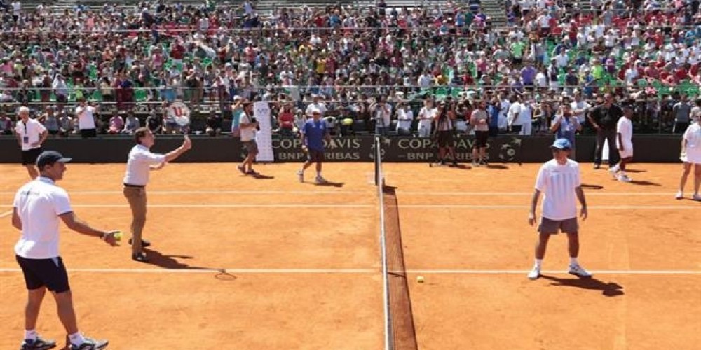 La iniciativa que llev&oacute; a varios chicos a participar del entrenamiento de la Copa Davis