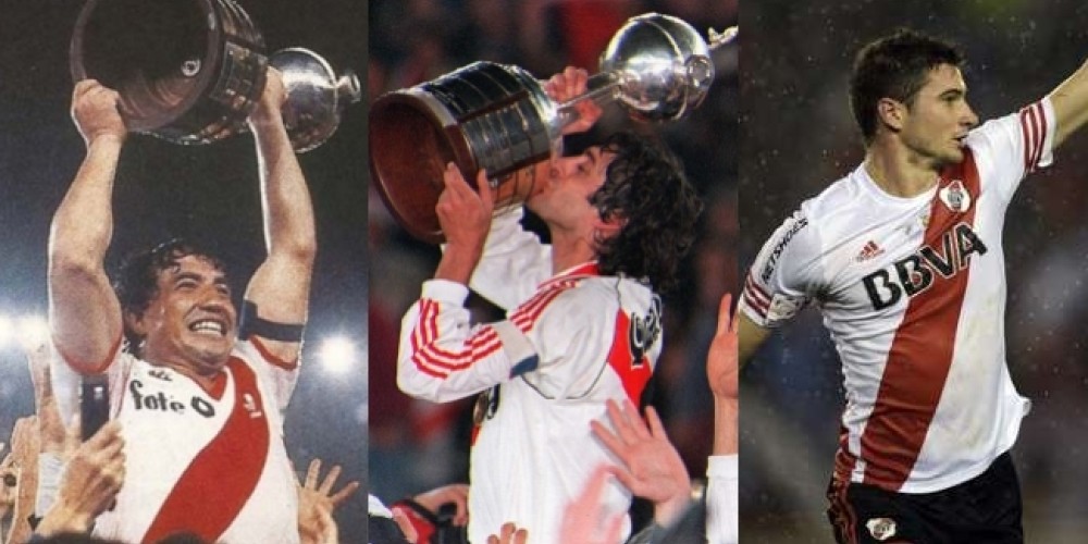 Las tres camisetas adidas de River que ganaron la Copa Libertadores