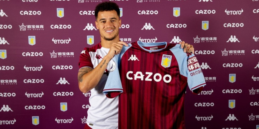 De ser la compra más cara de su historia a venderlo por 20 millones: Coutinho fue comprado por el Aston Villa