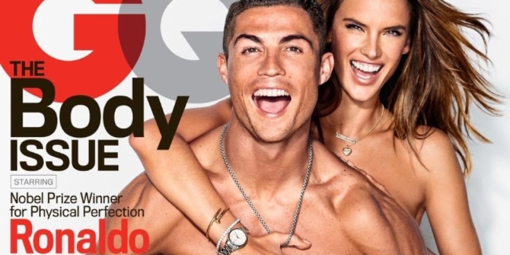 Cristiano Ronaldo posó semidesnudo para la tapa de una revista