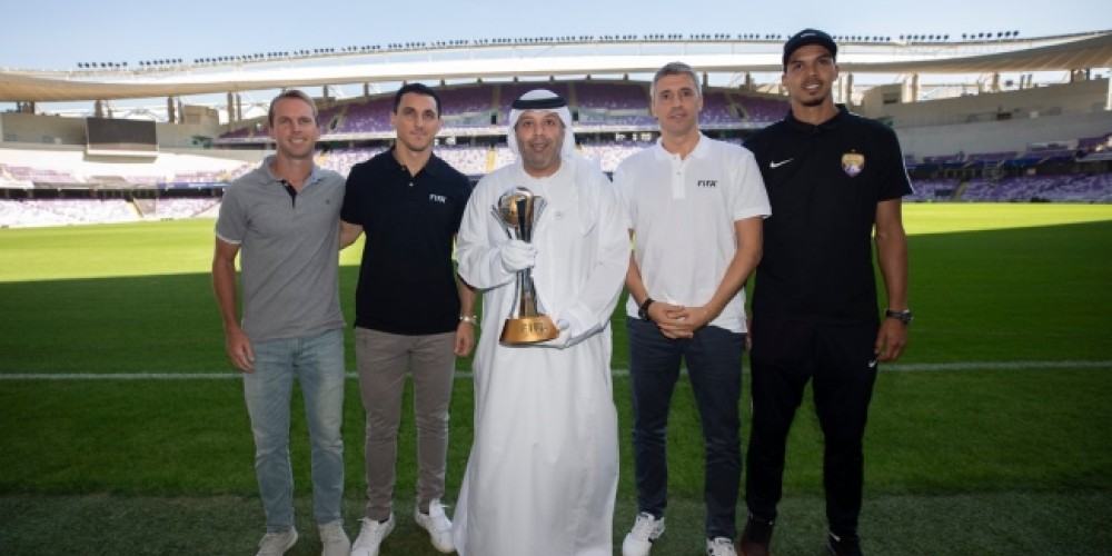 Representantes de Boca y River presentes en un acto especial del Mundial de Clubes