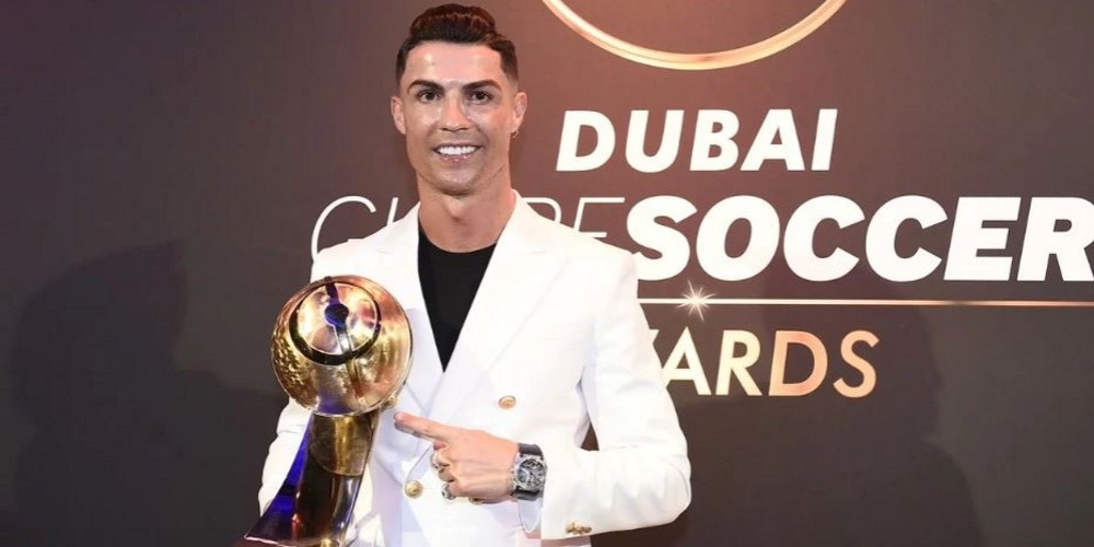 Cristiano Ronaldo se quedó con el premio al mejor jugador del mundo de Globe Soccer