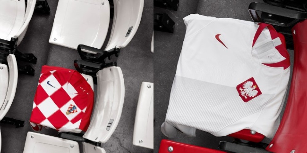 Adem&aacute;s de Brasil, Nike present&oacute; los dise&ntilde;os mundialistas de la indumentaria para Polonia y Croacia