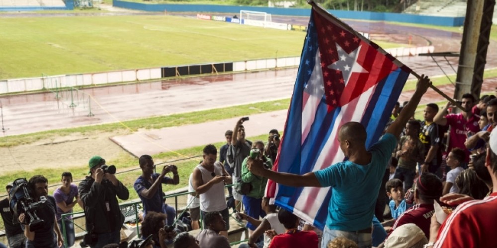 Estados Unidos y Cuba se enfrentan en un amistoso hist&oacute;rico
