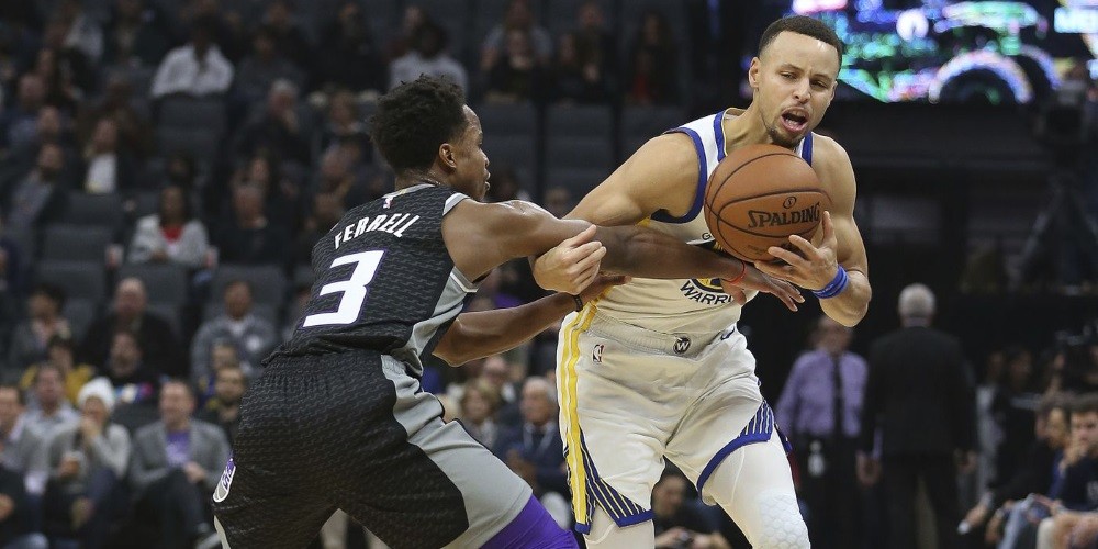 Sorprenden a Stephen Curry con un video de la NASA en pleno partido