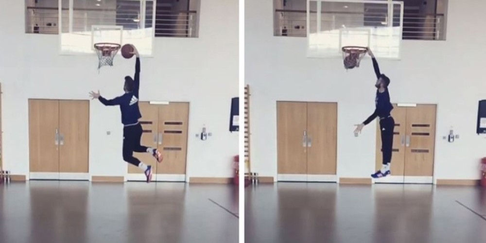 David De Gea prob&oacute; sus habilidades en b&aacute;squet mediante un entretenido video