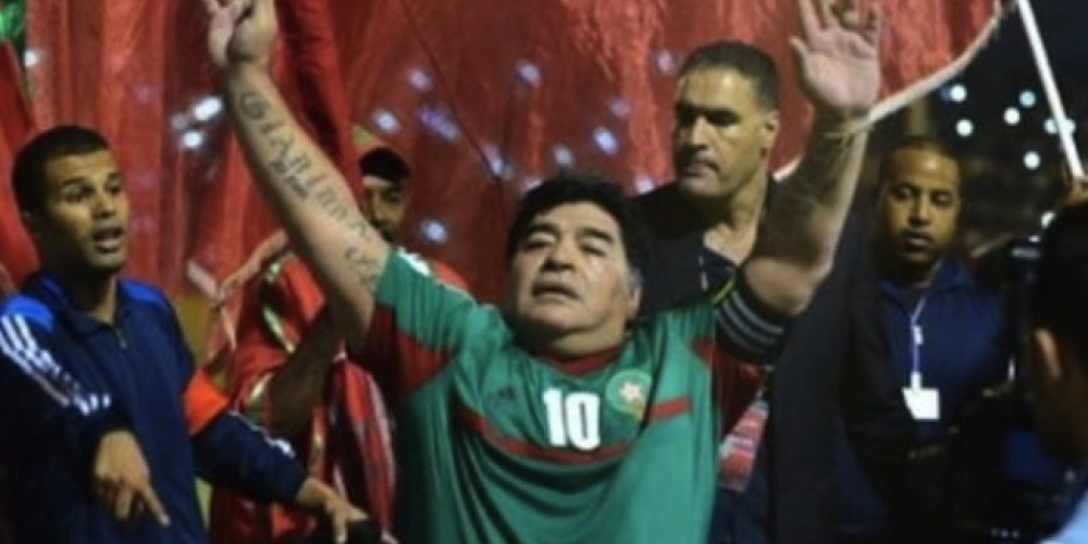 Maradona negó haber cobrado 200 mil dólares y dos relojes por jugar en Marruecos