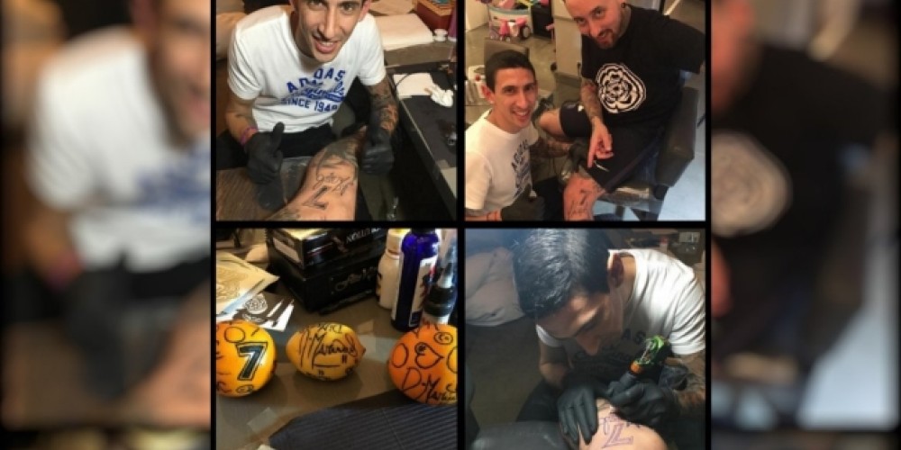 Di María tatuó a su tatuador