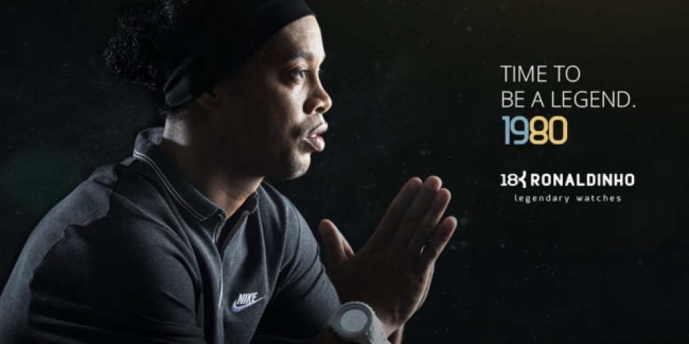 Ronaldinho presentó su línea de relojes