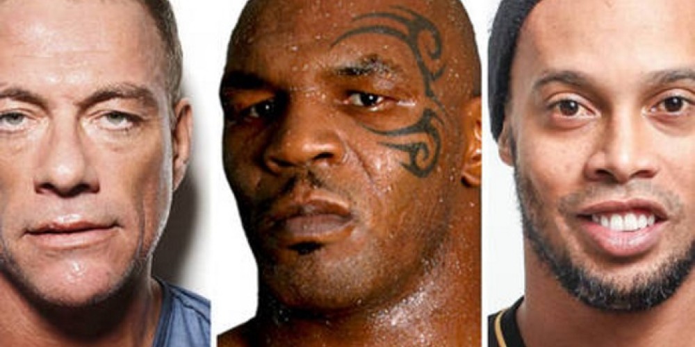 Ronaldinho actuar&aacute; junto a Tyson y Van Damme