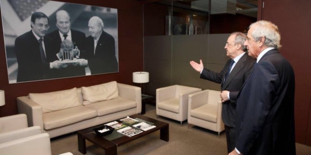 Rodolfo D&rsquo;Onofrio se reuni&oacute; con dirigentes del Real Madrid en su gira por Europa