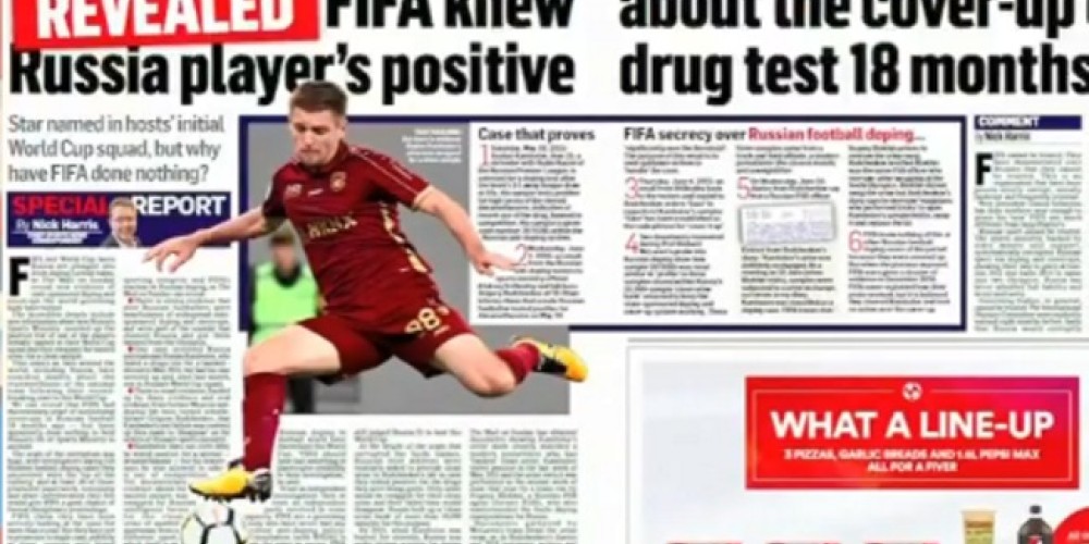 Rusia y la FIFA envueltas en el caso de dopaje de un jugador de la Selecci&oacute;n local