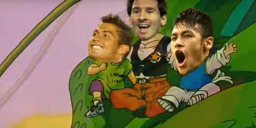 La parodia futbol&iacute;stica del tema principal de Dragon Ball Z