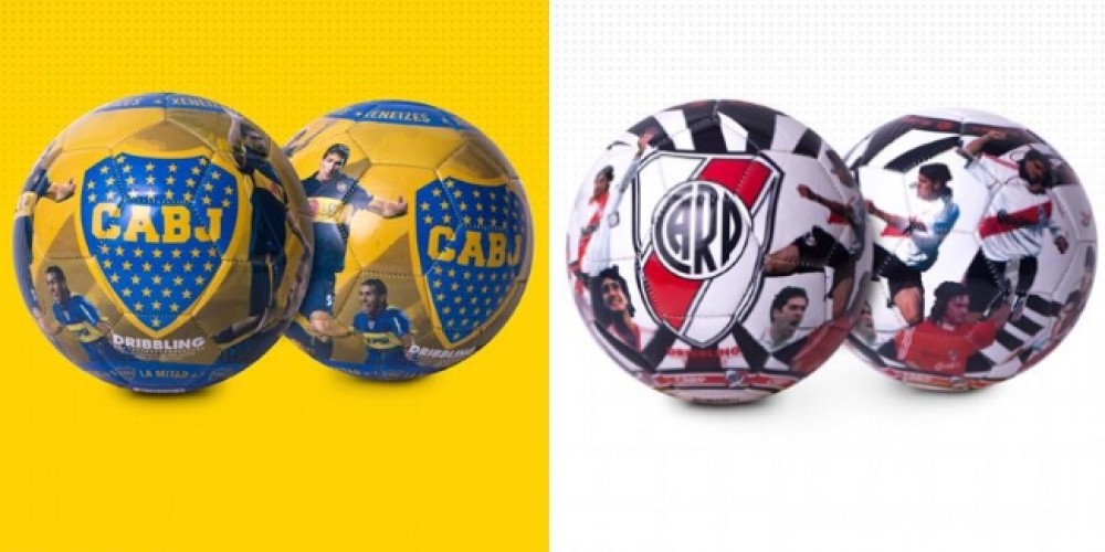Dribbling invita a elegir a los &iacute;dolos de Boca y River para las nuevas pelotas oficiales