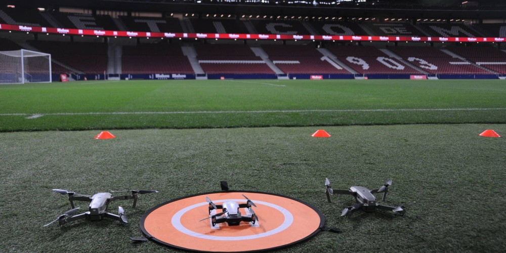 Fly-Fut, la empresa de drones que usa Simeone en el Atl&eacute;tico Madrid y que planea revolucionar el f&uacute;tbol