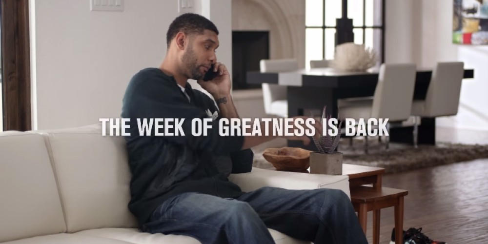 Foot Locker lanzó un nuevo comercial con Tim Duncan como figura