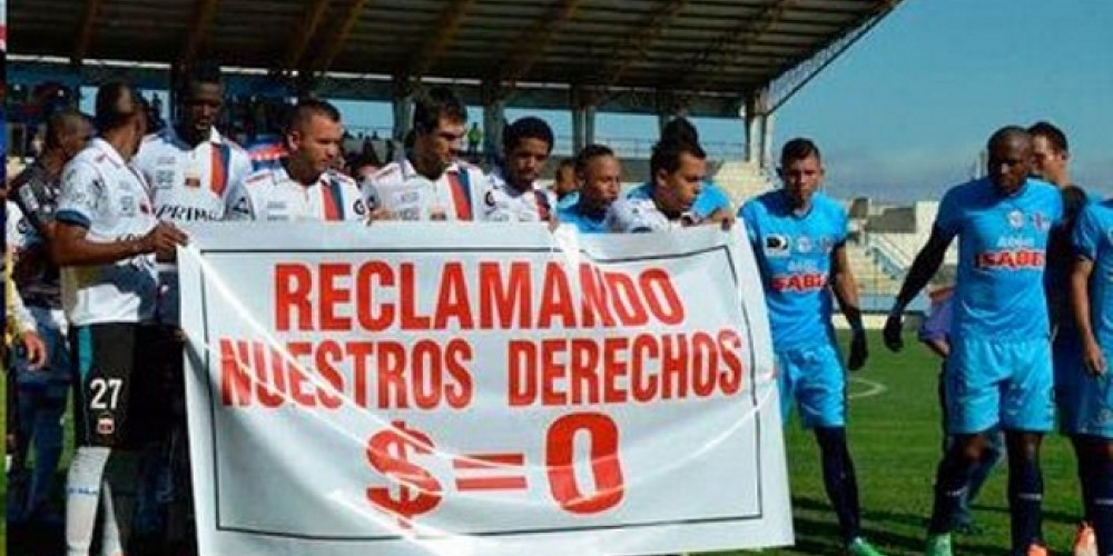 Los futbolistas de Ecuador en huelga por tiempo indeterminado