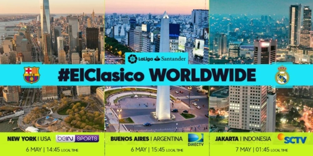De Buenos Aires a New York pasando por Yakarta, todas las ciudades en donde El Clásico será un evento