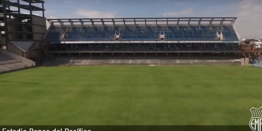 Emelec mostr&oacute; los avances en su nuevo estadio