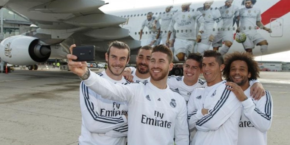 Emirates presentó un A380 que volará con los colores del Real Madrid