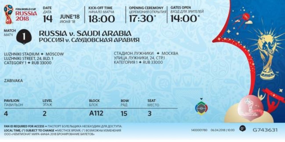 La FIFA demandó a Viagogo por la reventa de entradas para el Mundial