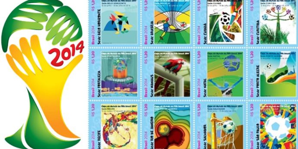 Lanzaron las estampillas que homenajean a las sedes de Brasil 2014