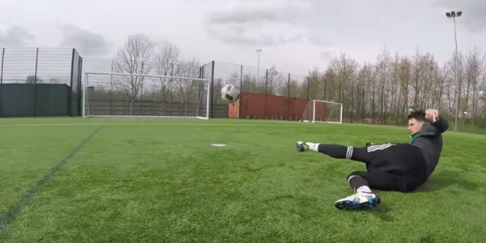 Un grupo de freestylers realiz&oacute; un desaf&iacute;o de tiros al travesa&ntilde;o muy particular