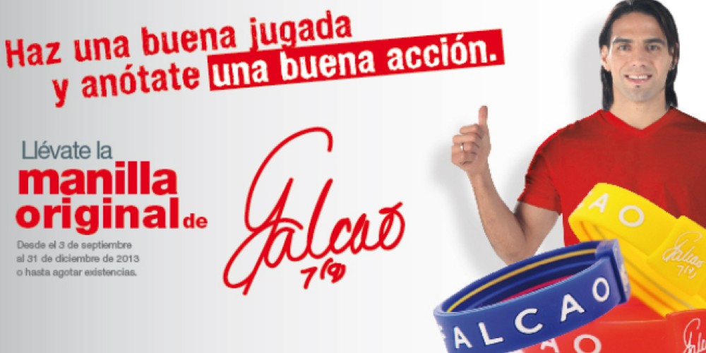 Falcao lanza su l&iacute;nea de pulseras para ayudar a los ni&ntilde;os