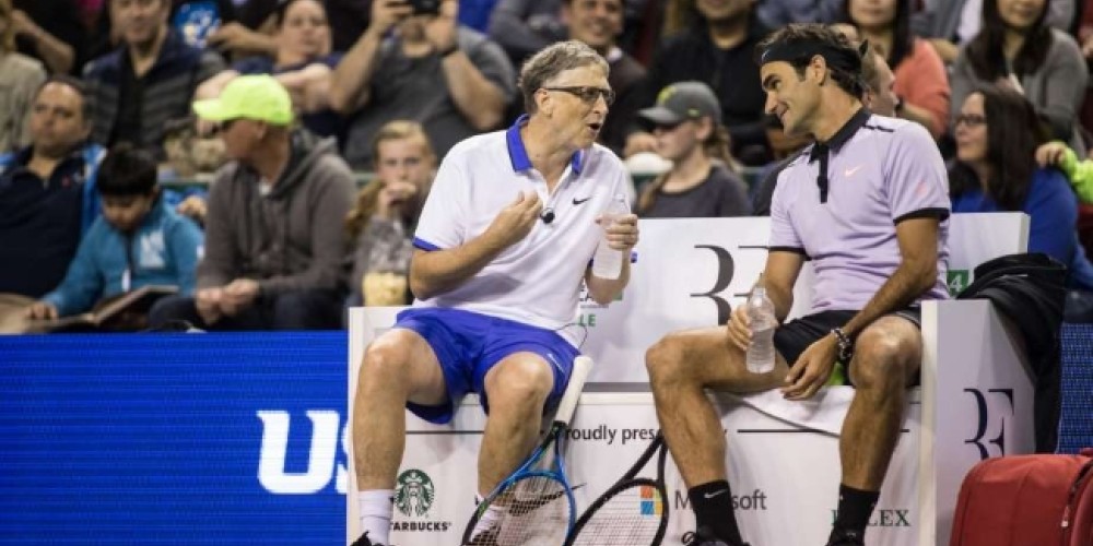 Roger Federer jugará con Bill Gates un partido a beneficio del continente africano