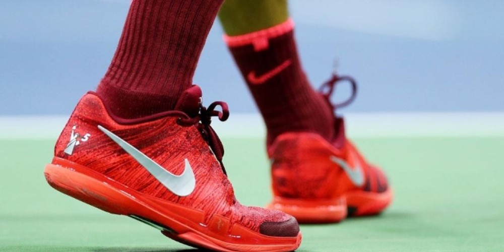 Federer estrenó su propio modelo especial de zapatillas para el US Open