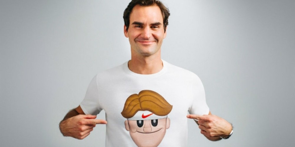 Federer present&oacute; su Emoji exclusivo junto a Nike