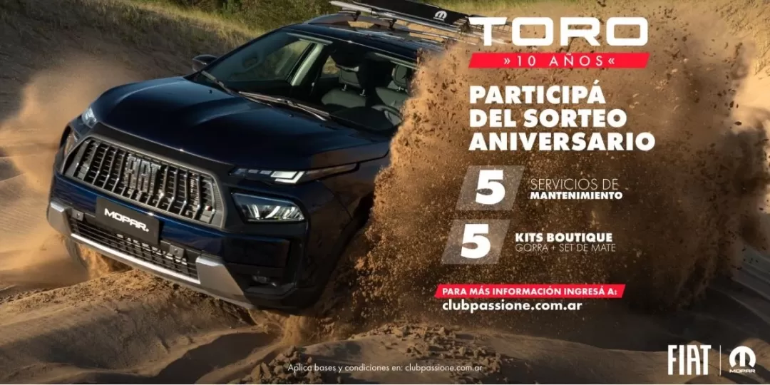 FIAT celebra los 10 a&ntilde;os de Toro en la Argentina