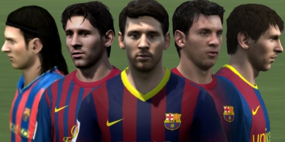 La evolución de Messi en el FIFA desde 2005/6 hasta 2016