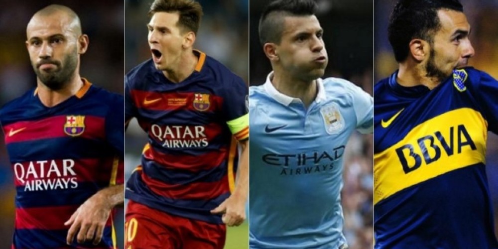 4 argentinos, 2 chilenos, 2 uruguayos y 1 colombiano nominados al Equipo del Año de la FIFA