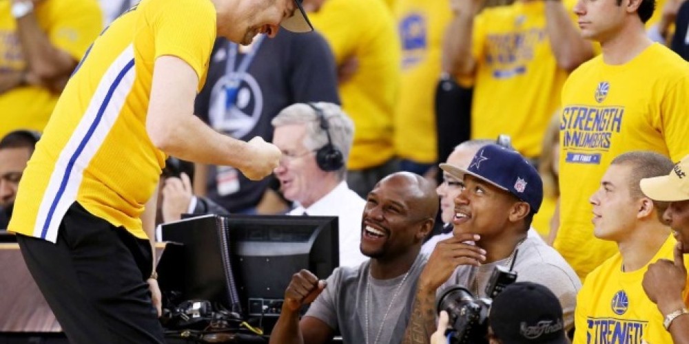 Mayweather ganó 285 mil dólares apostando por Golden State en la NBA