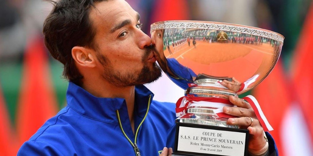 El motivo por el cual Fabio Fognini utiliza una camiseta con un número cuando juega al tenis
