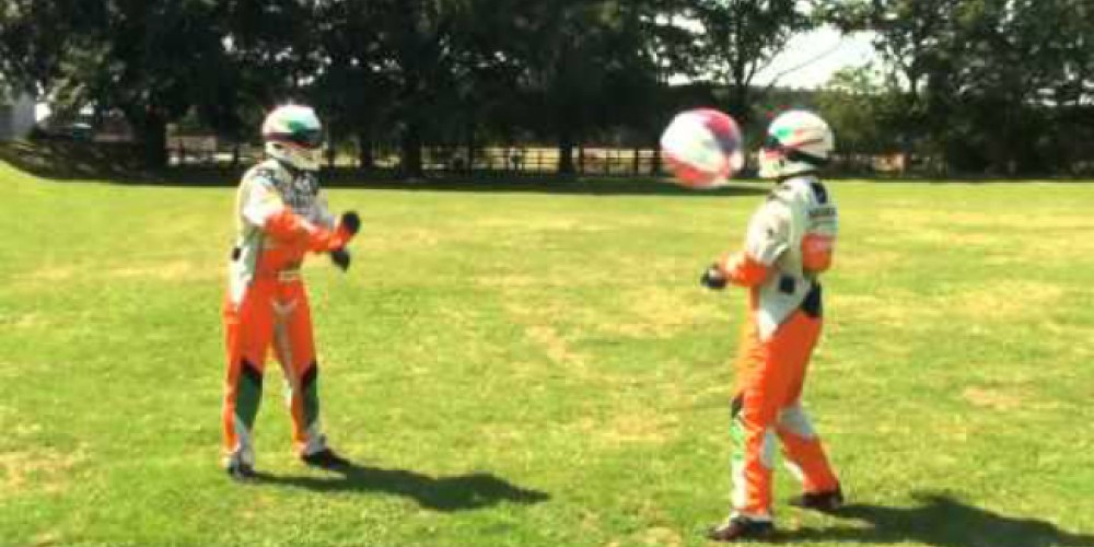 ​Los mec&aacute;nicos de Force India F1 disfrutan de las vacaciones