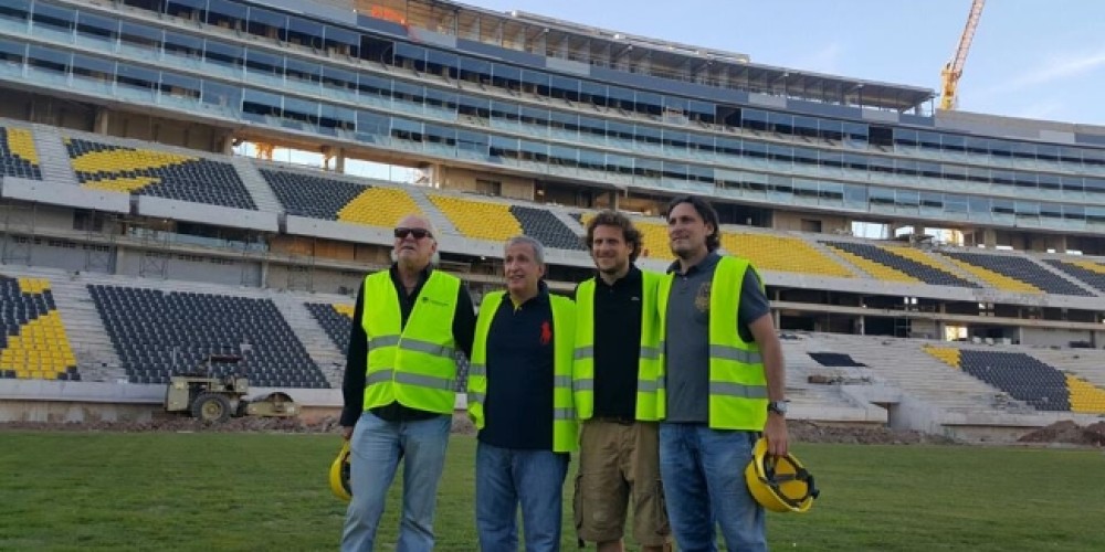 Forl&aacute;n visit&oacute; las obras del estadio de Pe&ntilde;arol a 22 meses de su inicio