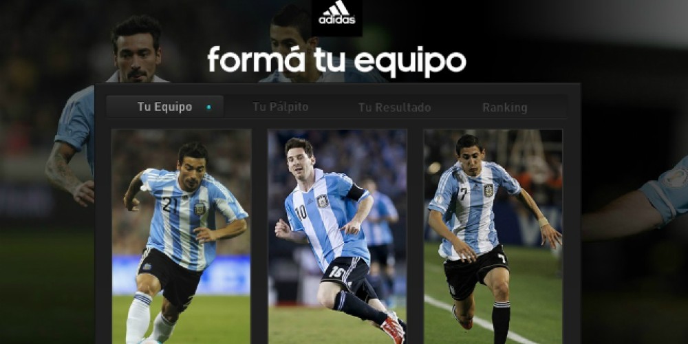 adidas lanza la aplicaci&oacute;n "Form&aacute; tu equipo"