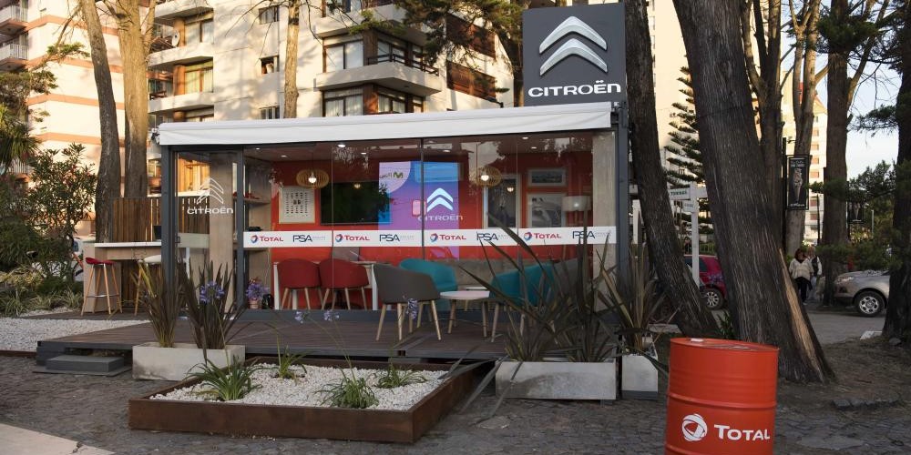 Los lubricantes TOTAL presentes en la Maison Citroën en el corazón de Pinamar