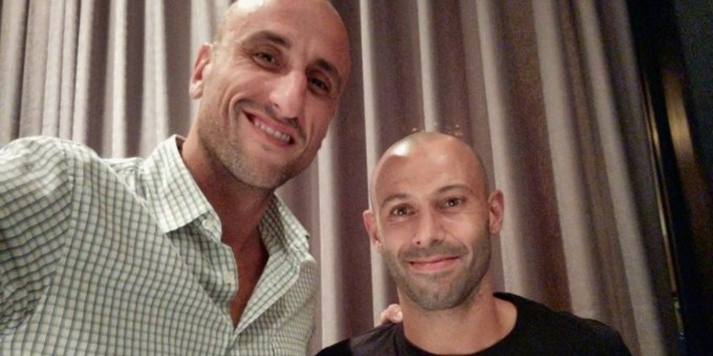 Cumbre en China ¿Qué hacían juntos Mascherano y Ginóbili?