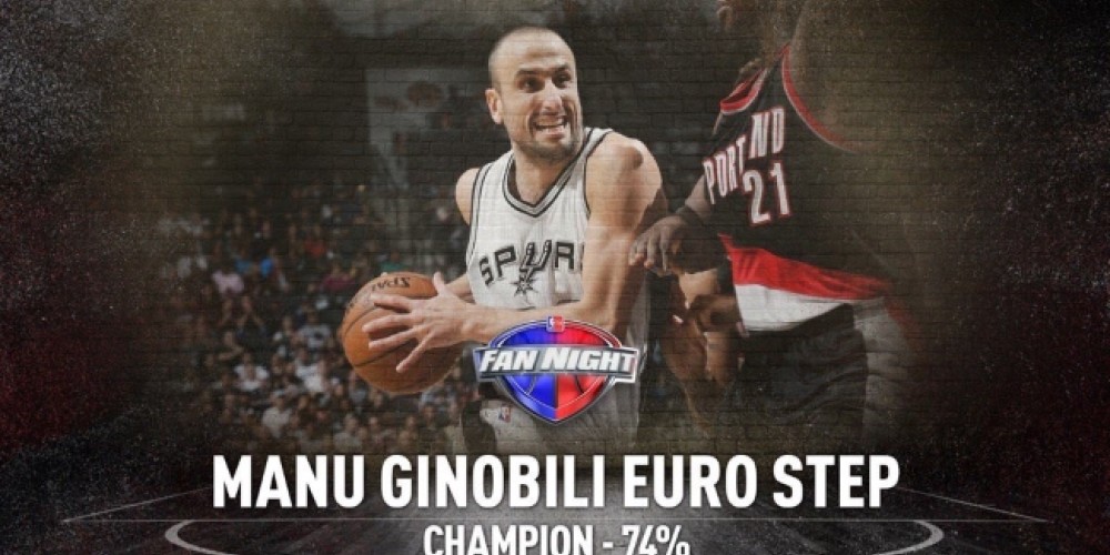 Manu Gin&oacute;bili se queda con el premio a la mejor jugada de la NBA