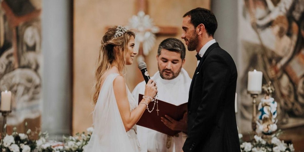 El impensado gesto de Godín y sus invitados en su casamiento