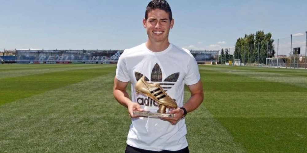 James Rodríguez recibió oficialmente el Botín de Oro adidas por ser el goleador del Mundial