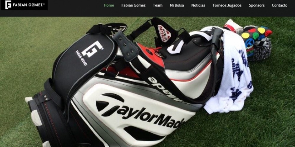 El golfista Fabi&aacute;n G&oacute;mez present&oacute; su web oficial
