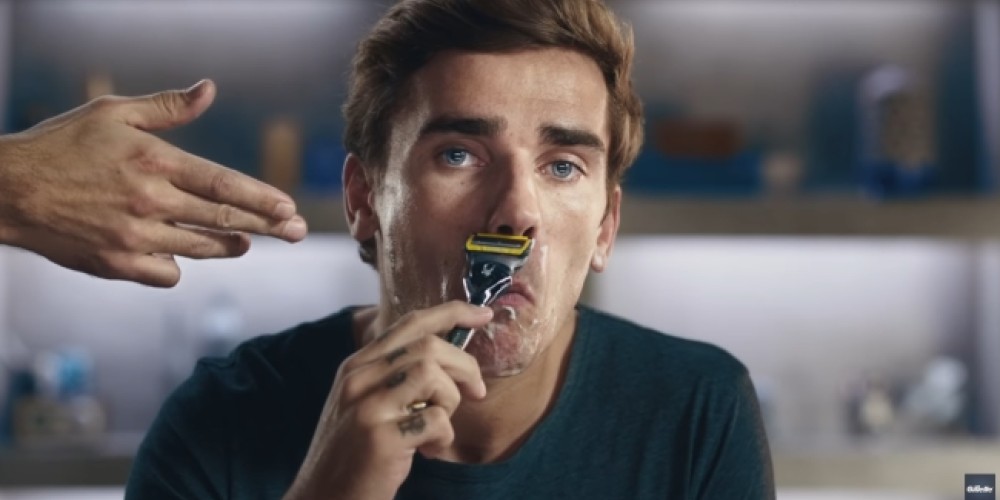 Antoine Griezmann vuelve a ser protagonista en una publicidad de Gillette