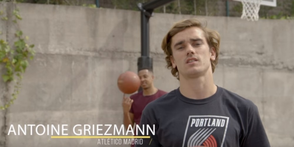 Griezmann y un curioso desafío con una de las estrellas de la NBA
