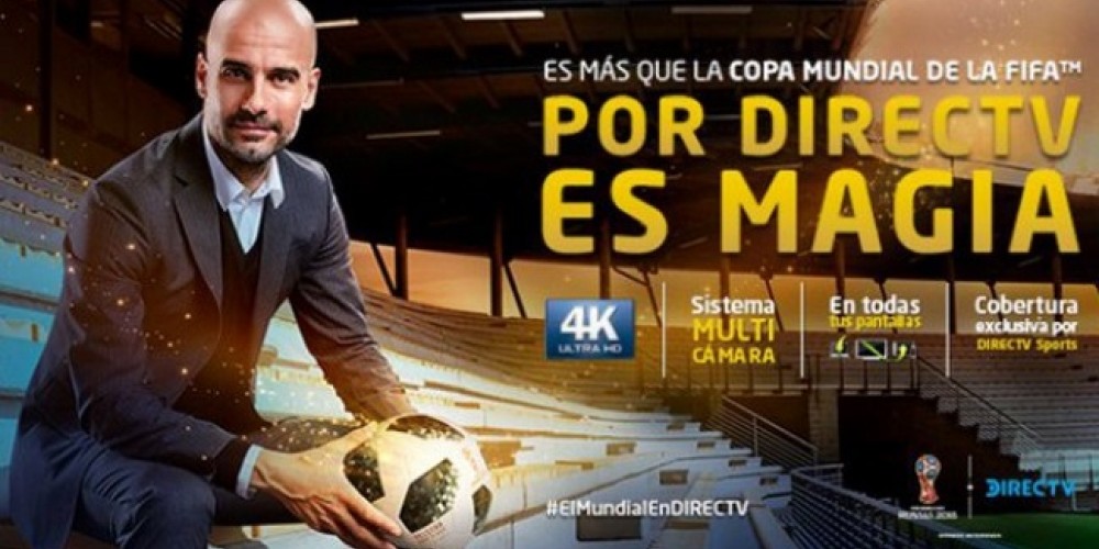 Pep Guardiola participa en el nuevo comercial de DirecTV para el Mundial de Rusia 2018