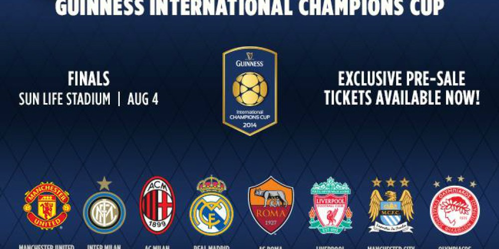 Se presentaron los 8 equipos para la Guinness International Champions Cup